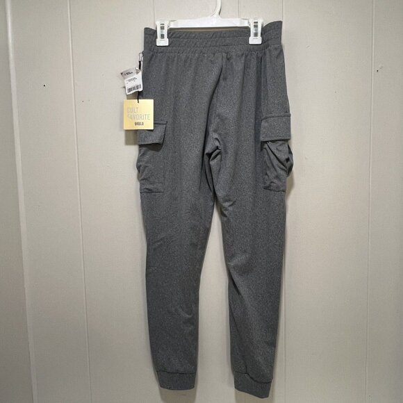 Youth Girl Gray Stretch Casual Cargo Combat Trousers Slim Fit Sport Jogger L 14 - Picture 5 of 7